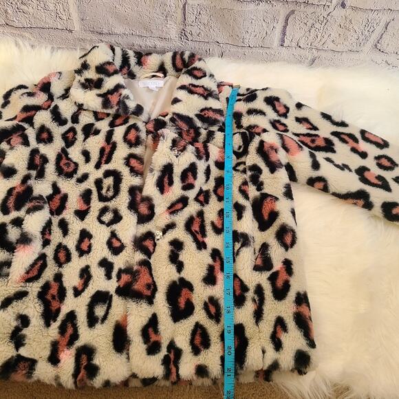 Abound Faux Fur Leopard Print Wrap Jacket XXS - Picture 6 of 8